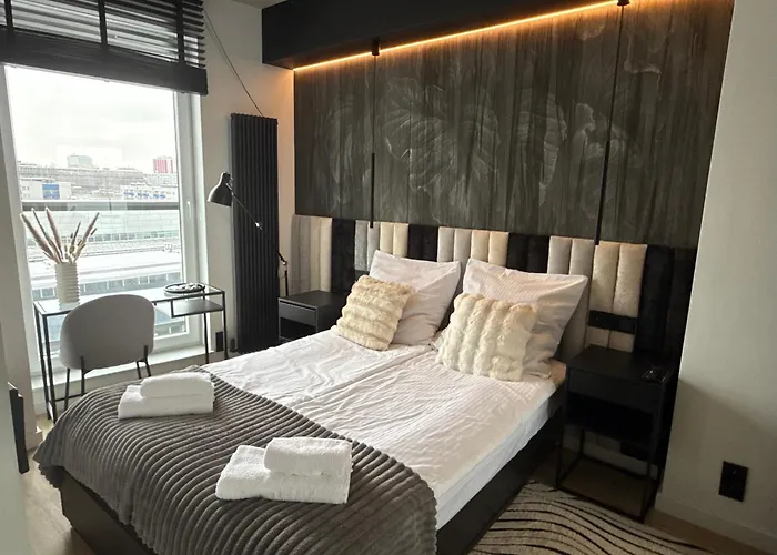 Sokolska 30 Towers Premium M&m - Centrum ,rynek, Spodek, Mck, Nospr - Free Parking Apartment *